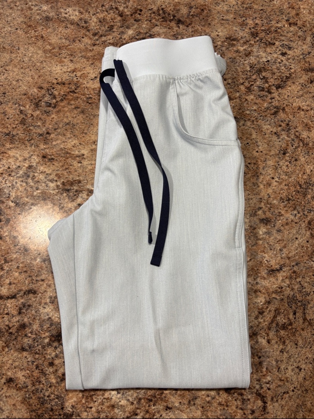 FIGS heathered light blue Kade Cargo pant